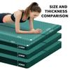nuveti Large Exercise Mat - 15mm/20mm/30mm Thick Yoga Mat | Workout Mat for Fitness, Yoga, Pilates, Stretching & Floor Exercises for Women & Men with Free Carrying Bag view 4