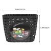 BESPORTBLE Boy Girl Bike Front Basket Lightweight Plastic Scooter Handlebar Basket for Boys Girls Easy to Attach Stickers for Cycling Adventures view 2