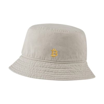 LexiuYibai Bucket Hat for Men Women Bitcoin BTC Embroidered Washed Cotton Unisex Bucket Hats (Beige,7 1/2)