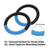 Teamaze Gymnastic Rings with 15 FT Adjustable Straps Non-Slip Gymnastics Rings Pull Up Workout Rings for Home Gym Exercise, Training (Blue) view 3