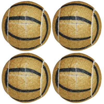 URBEST Walker Tennis Balls 4pcs Precut Heavy Duty Tennis Balls for Walkers