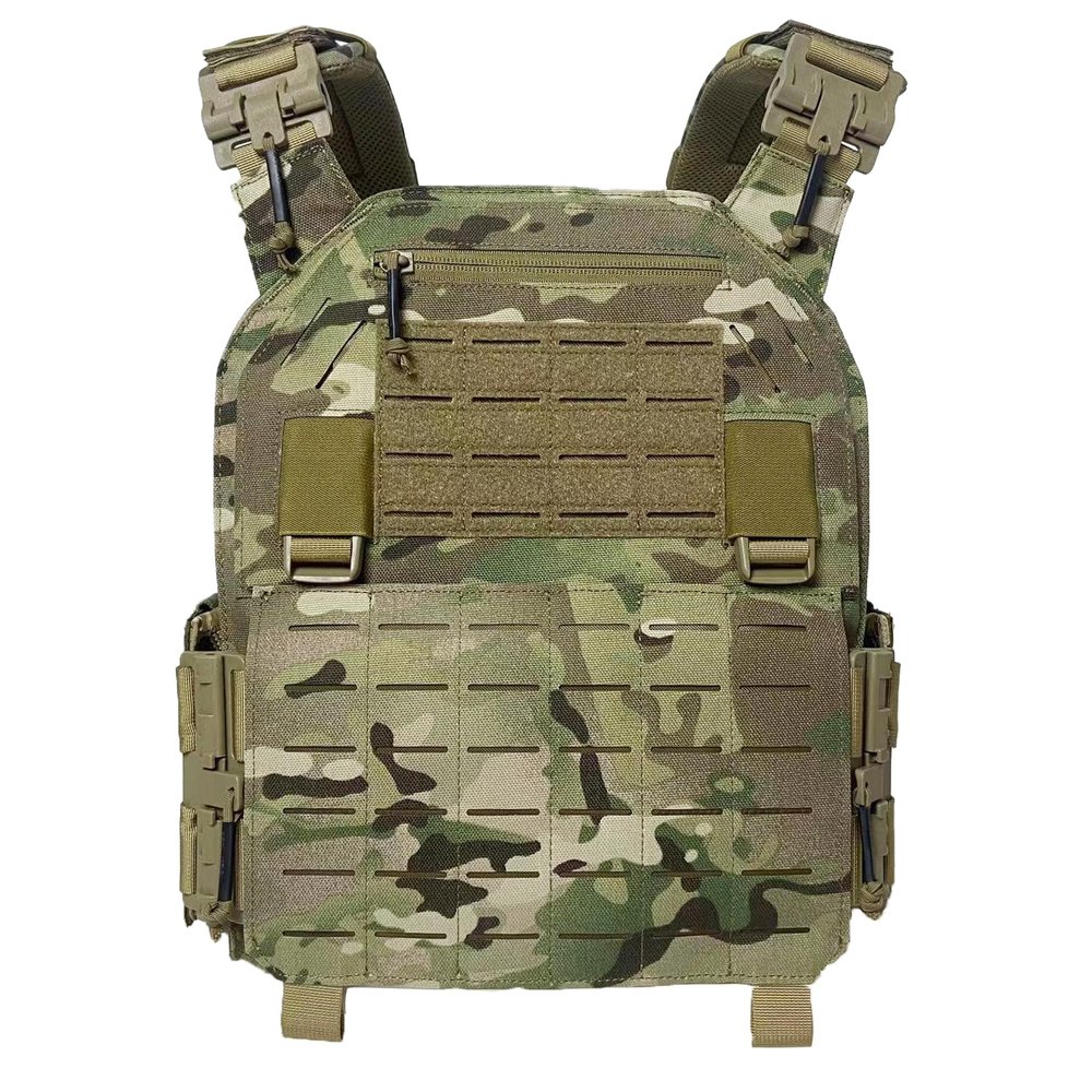 ULIONTAC 1000D Lightweight Adjustable Camouflage Clothing Suits Quick Release for Jungle Hunting Shooting Airsoft Wildlife (MC)
