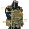 ULIONTAC 1000D Lightweight Adjustable Camouflage Clothing Suits Quick Release for Jungle Hunting Shooting Airsoft Wildlife (MC) view 4