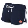 Boxercraft Women's Auburn University Tigers Relay Short, Navy/White, M view 1