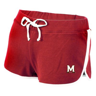 boxercraft Women's University of Maryland Terrapins Relay Short, Red/White, S