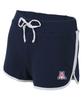 boxercraft Women's University of Arizona Wildcats Relay Short, Navy/White, L view 1