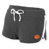 boxercraft Women's Clemson University Tigers Relay Short, Granite/White, L view 1