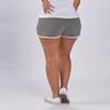 boxercraft Women's Clemson University Tigers Relay Short, Granite/White, L view 4
