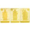 Fengshuibringluck Fuk LUK Sau Three Star Gods Gold Card to Attract Health, Wealth and Happiness 3PCS Amulet Card view 1