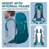 N NEVO RHINO Internal Frame Hiking Backpack 50/60/65/70/80L, Mountain Climbing Camping Backpack Daypack Waterproof Rain Cover view 2