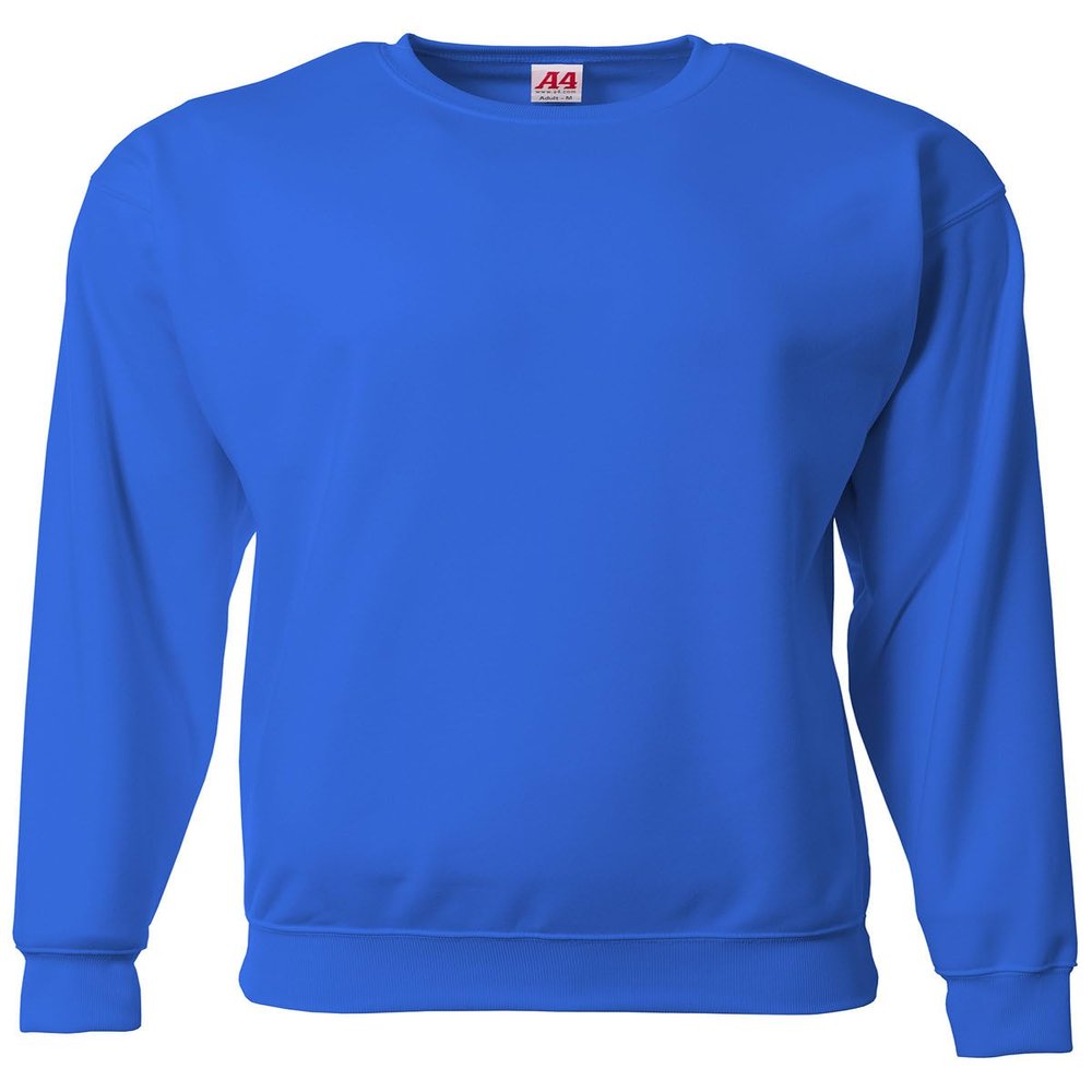 A4 N4275 - SPRINT FLEECE CREW - ROYAL - XL