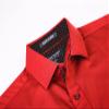 Alex Vando Mens Rayon Dress Shirts Wrinkle Free Regular Fit Stretch Button Down Shirt,Red,M view 2