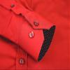 Alex Vando Mens Rayon Dress Shirts Wrinkle Free Regular Fit Stretch Button Down Shirt,Red,M view 4