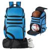 TRAILKICKER Basketball Bag Backpack with Ball Holder Multi-Sport Backpack for Soccer Volleyball Football Baseball Helmet (TK2-Blue, Large) view 1