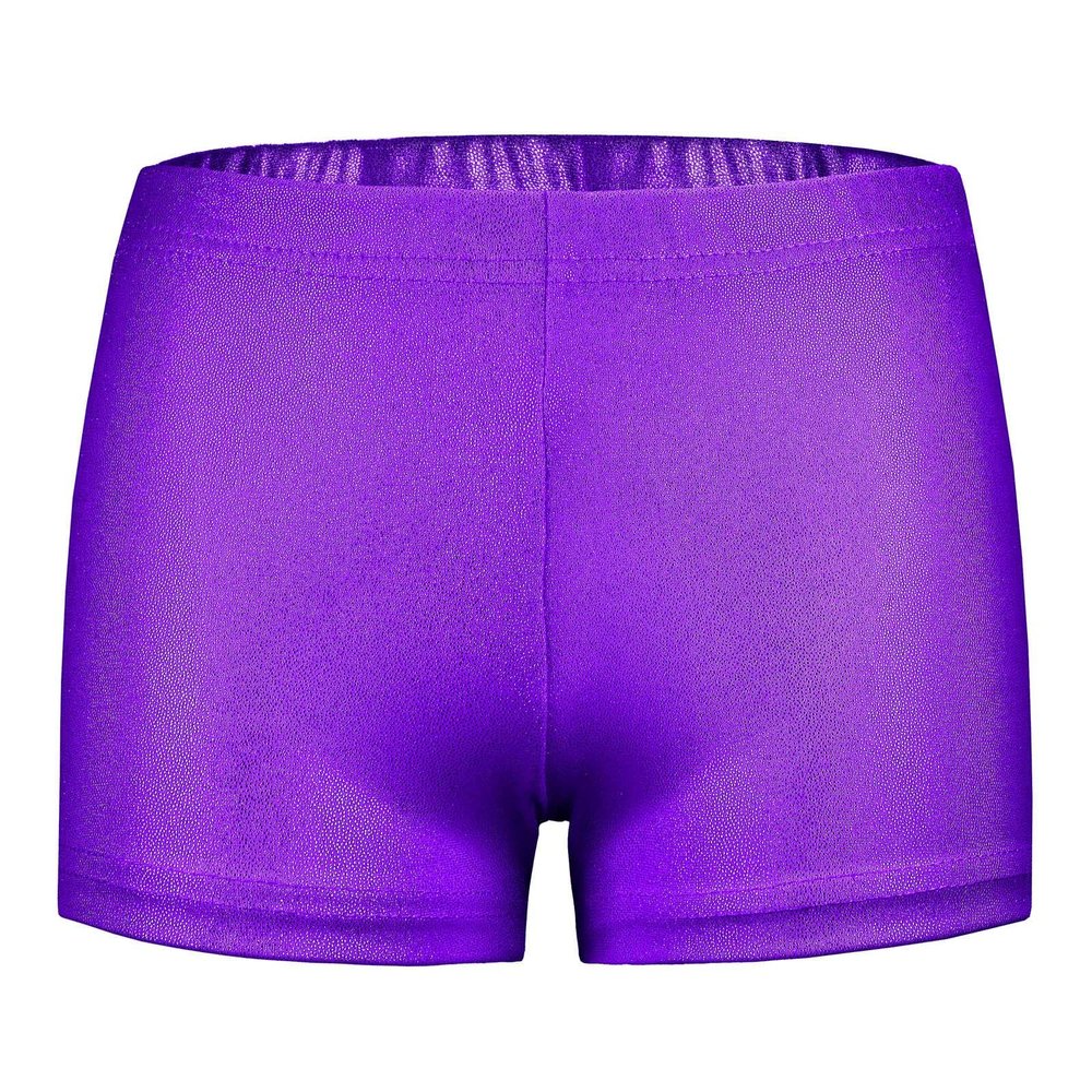 Toddler Girls Glitter Ballet Dance Shorts Bike Short Breathable Playgrounds Gymnastics Girl Leggings (Purple, 4-5 Years)