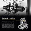 SLT Gravel Carbon Wheelset Ceramic Bearing Disc Brake Cyclocross 700C Wheels Center Lock Shiman0 Hub 35x34mm Rim view 2