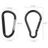 CampTek 5PCS 4"/10cm Carabiner Clip- Large Strong Caribeener Clips-D Ring Caribeaner Keychain. view 3