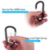 CampTek 5PCS 4"/10cm Carabiner Clip- Large Strong Caribeener Clips-D Ring Caribeaner Keychain. view 4