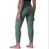 POSHDIVAH Women's Maternity Leggings Over The Belly Pregnancy Yoga Pants Active Wear Workout Leggings Crab Green Small view 4