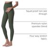 POSHDIVAH Maternity Leggings for Women Pregnancy Pants Army Green Medium view 4