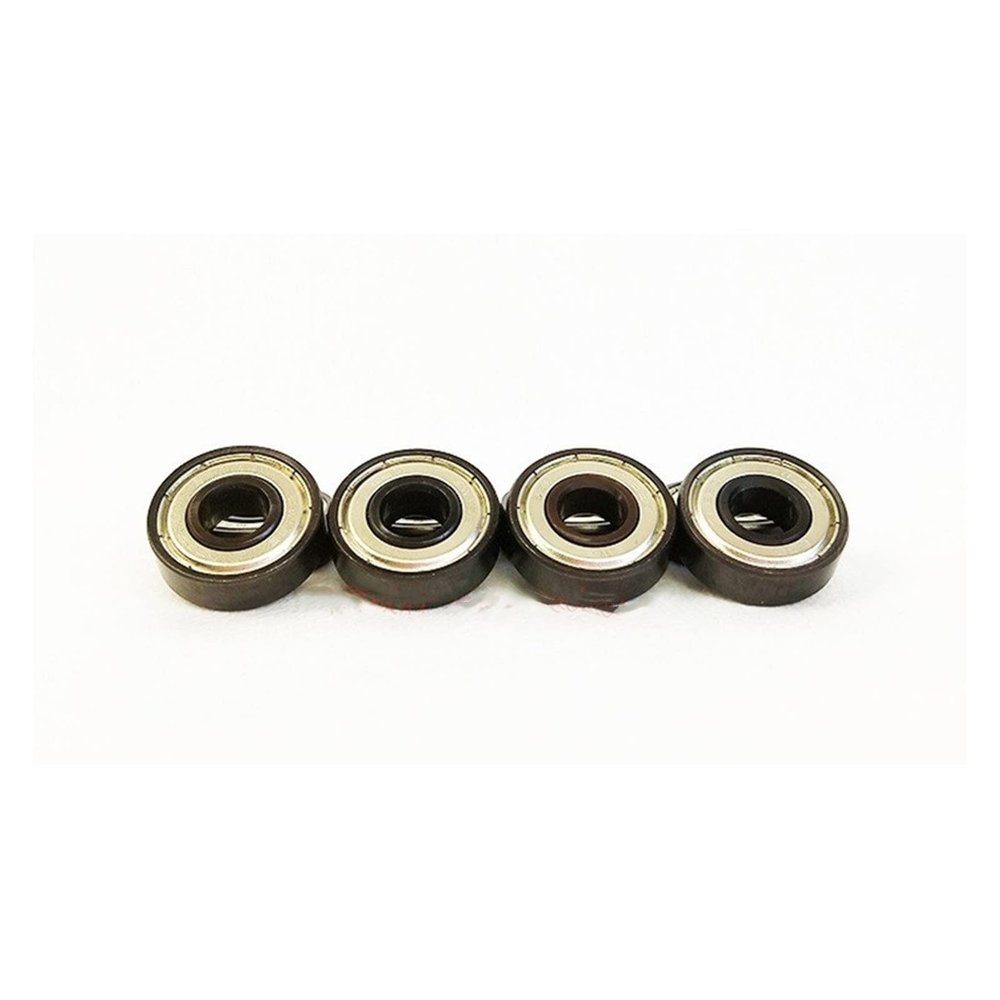 10PCS Black Gold Shaft Bearings Warped Special Skateboard Bearing Professional 608 Fast DINGGUANGHE (Color : Gold)