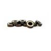 10PCS Black Gold Shaft Bearings Warped Special Skateboard Bearing Professional 608 Fast DINGGUANGHE (Color : Gold) view 2