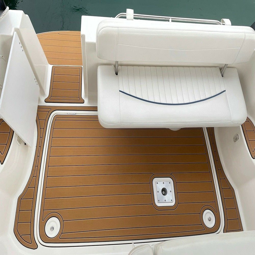 Boat EVA Faux Teak Decking Floor Compatible with Bayliner 2855 Custom Swim Platform and Head Floor