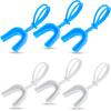 TOODOO 6 Pcs Strapped Mouth Guard Sports Mouthguard with Strap No Boil Football Boxing Mouthpiece Adult Youth Braces Soft Mouthguard for Lacrosse Basketball Hockey Wrestling(Simple Colors,Adults) view 1
