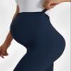 Buttergene Women's Maternity Leggings over the Belly Pregnancy Active Wear Workout Yoga Tights Pants view 4