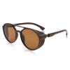 FEISEDY Classic Steampunk Sunglasses for Men Women Retro Round Gothic Shades Eyewear UV400 Protection B2957 view 1
