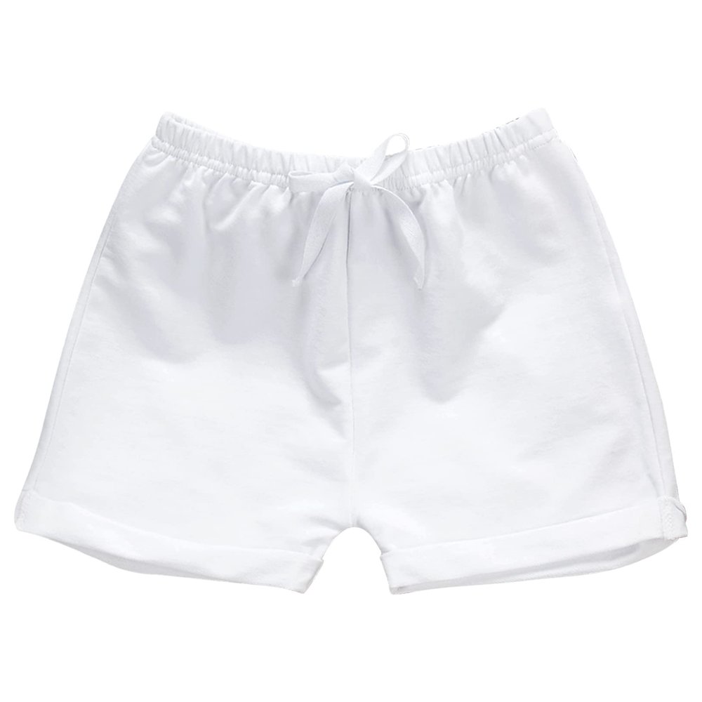 ACSUSS Baby Boy Girl Basketball Jersey Shorts Elastic Waistband Bottoms Drawstring Jogger Pants White A 5-6 Years
