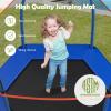 Giantex 7FT 84 Kids Trampoline for Toddlers with Enclosure Net, ASTM Approval & Widened Base for Indoor Outdoor view 4