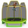 Giantex 7FT Trampoline for Kids, 84" Toddler Kids Trampoline Indoor Outdoor with Enclosure Net, Widened Base, ASTM Approval view 1