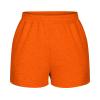 Womens 5" Terry Shorts Loose Comfy Yoga Sweat Cotton Shorts Athletic Fit High Waist Pockets Running Lounge Short Pant Orange view 2