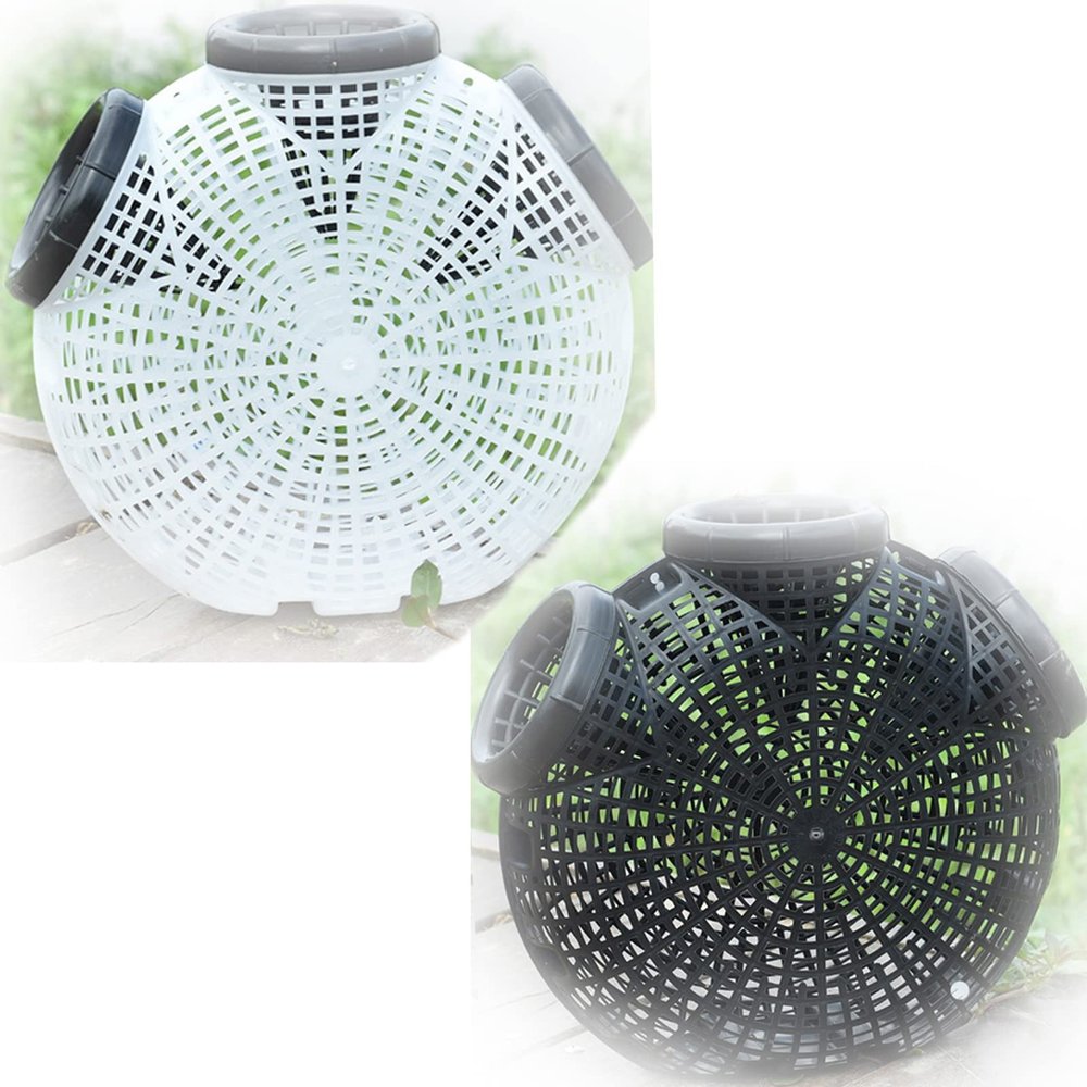 GTHFINE EEL Trap, Crayfish Trap, Crayfish Traps for Lakes, Minnow Trap Plastic, Durable Plastic Container Supplies Black Fish Net (2 Pcs)