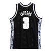 Allen Iverson Georgetown Hoyas 1995-96 College Vault Swingman Black Alternate Jersey (US, Alpha, Medium, Regular, Regular, Black) view 2