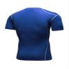 dPois Mens UV Rash Vest UPF50+ Sun Protection Rash Guard Sun Shirts Swimming Tops Active Athletic T-Shirts Blue 3X-Large view 4