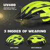VICTGOAL Bike Helmet with USB Rechargeable Rear Light Detachable Magnetic Goggles Removable Sun Visor Mountain & Road Bicycle Helmets for Men Women Adult Cycling Helmets (XL: 59-63 cm, Yellow) view 2