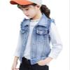 NABER Kids Girls' Fashion Sleeveless Outerwear Denim Jacket Vest Age 4-14 Years(Blue2,5-6 Years) view 1