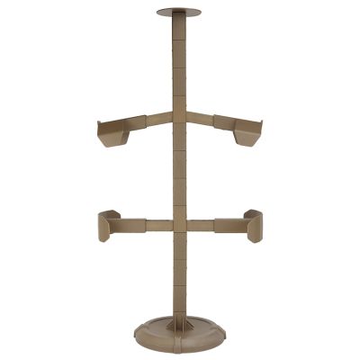 Tactical Gear Stand, Display Rack for Helmet Vest Belt, Adjustable Organizer Holder Plate Used in Indoor Home Garage Shop Counter, 2 Colors (Color : Brown)
