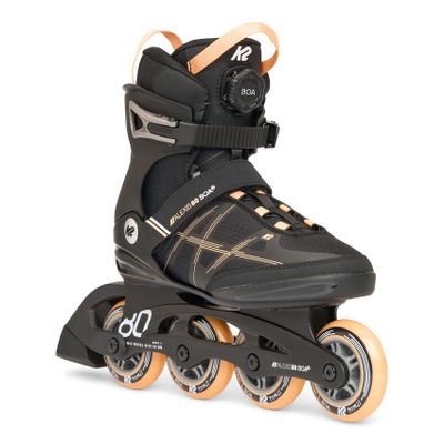 K2 Alexis 80 BOA Womens Inline Skates - Black/Pink, 7.0