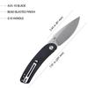 KUBEY Momentum KU344H Everyday Carry Pocket Knife, 3.43-Inch Drop Point Blade G10 Handles with Dual Thumb Studs and Reversible Clip for Outdoor Hunting Camping view 2