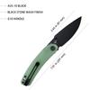 KUBEY Momentum KU344J Everyday Carry Pocket Knife, 3.43-Inch Drop Point Blade G10 Handles with Dual Thumb Studs and Reversible Clip for Outdoor Hunting Camping view 2
