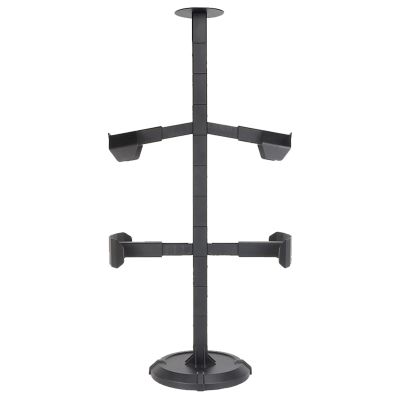 Tactical Gear Stand, Display Rack for Helmet Vest Belt, Adjustable Organizer Holder Plate Used in Indoor Home Garage Shop Counter, 2 Colors (Color : Black)