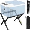 LIWSHWZ Folding Cooler Stand with Carry Bag,Cooler Holder Leg Adjustable,Portable Box Stand,Anti-Slip for Camping Hiking BBQ Cooking Fishing Picnic Outdoor,Light Weight Ice Box Holder(Without Cooler) view 1