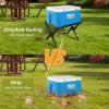 LIWSHWZ Folding Cooler Stand with Carry Bag,Cooler Holder Leg Adjustable,Portable Box Stand,Anti-Slip for Camping Hiking BBQ Cooking Fishing Picnic Outdoor,Light Weight Ice Box Holder(Without Cooler) view 2