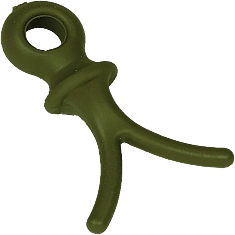 Pine Ridge Archery Wishbone Bow String and Cable Dampener for Noise Reduction and Vibration Control - Olive Green - Pack of 12