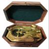 Antique Finish Handmade Brass Pendulum Sundial Compass-Traveler Trekking, Hunting, Survival Compass view 1