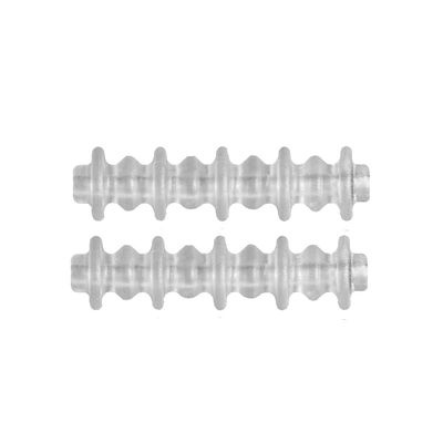 Pine Ridge Archery Nitro Button XL, Increases Bow Speed, Eliminates Nock Pinch, and Dampens String Vibration and Noise, Clear, Pack of 12