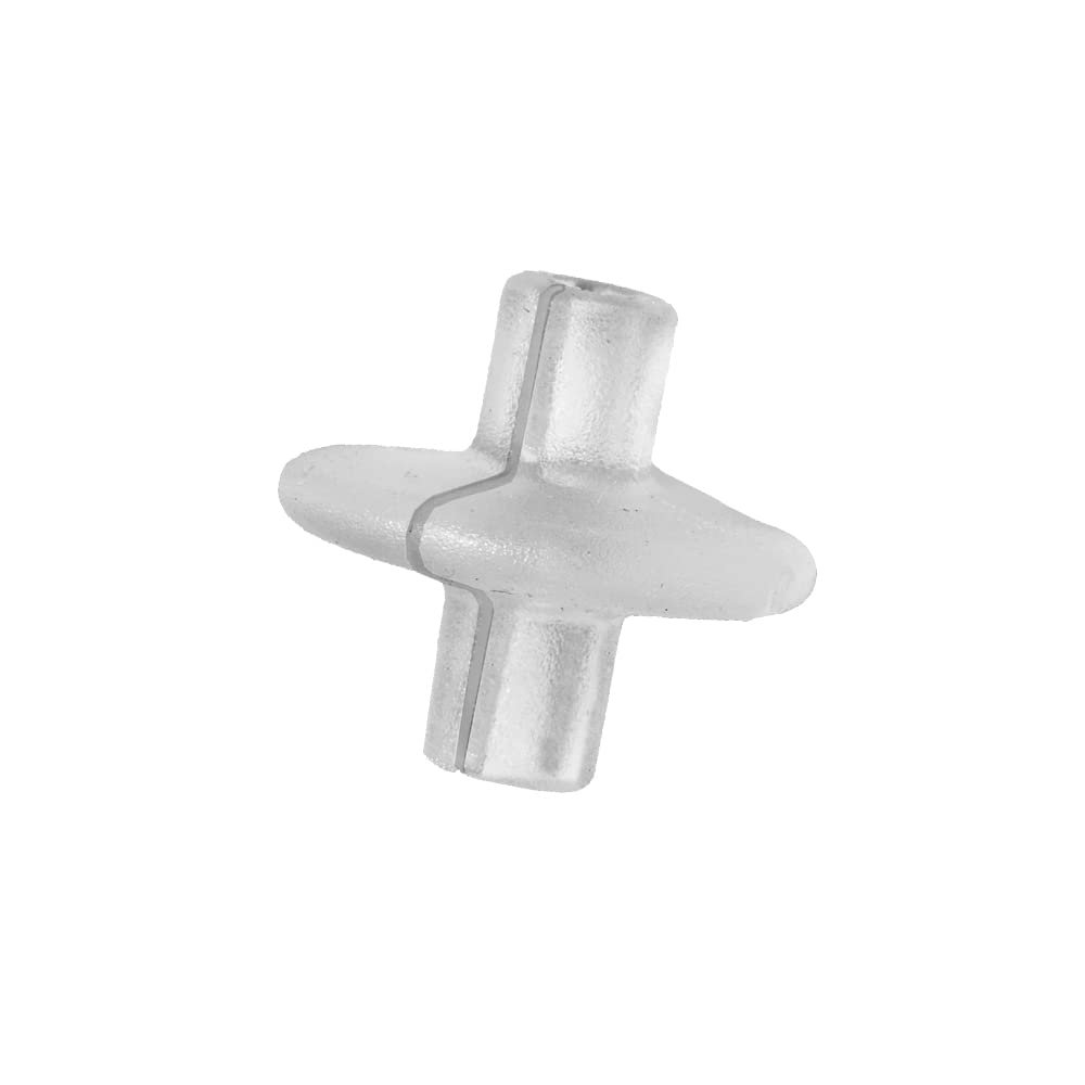 Pine Ridge Archery Slotted XL Kisser Button for Compound and Traditional Bows, Clear, Pack of 6